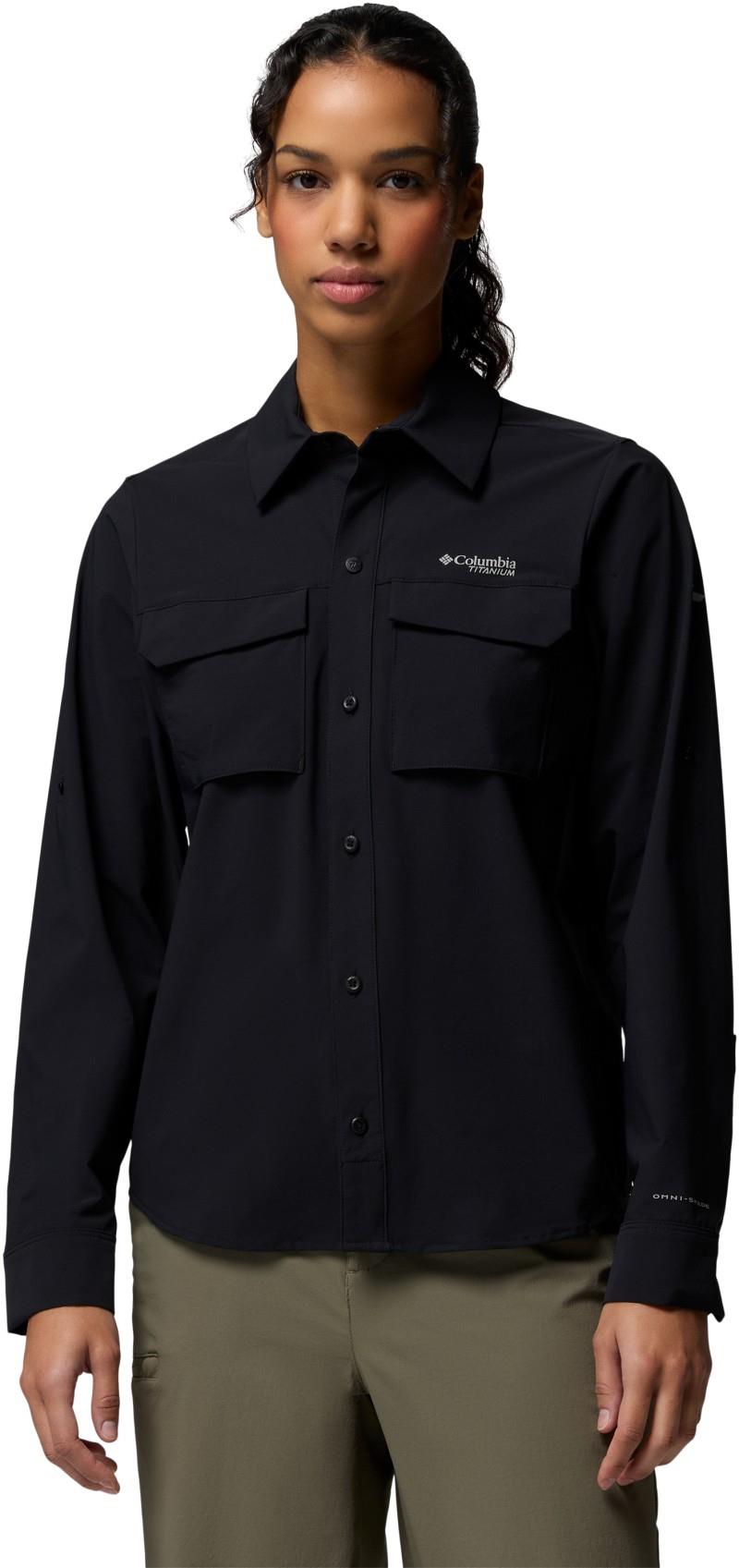Silver Ridge Elite Woven LS - Womens - black 1