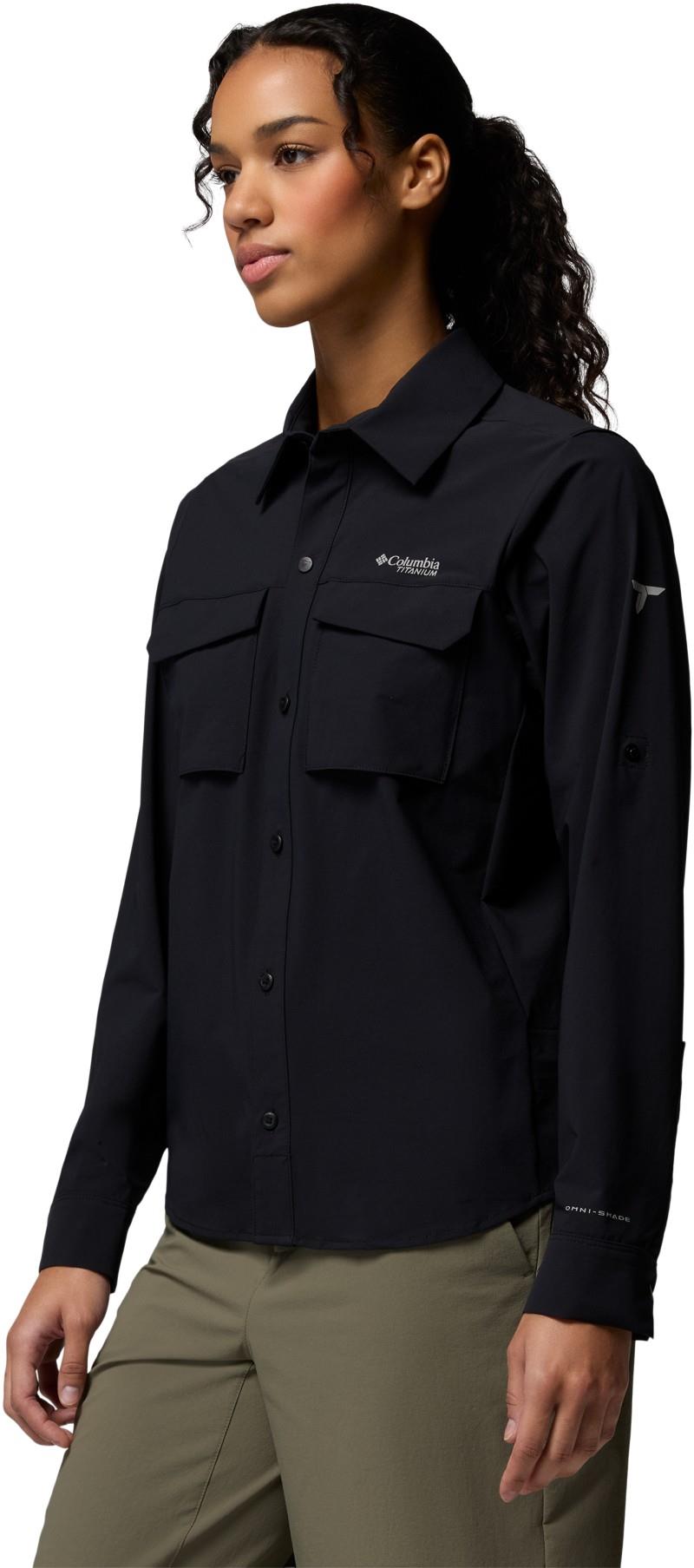 Silver Ridge Elite Woven LS - Womens - black 1