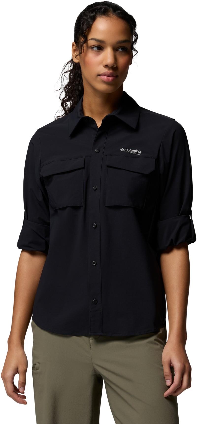 Silver Ridge Elite Woven LS - Womens - black 1