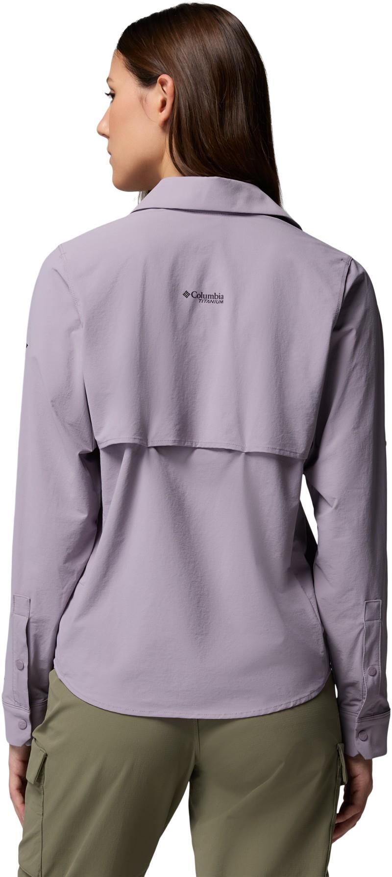 Silver Ridge Elite Woven LS - Womens - shale purple 1
