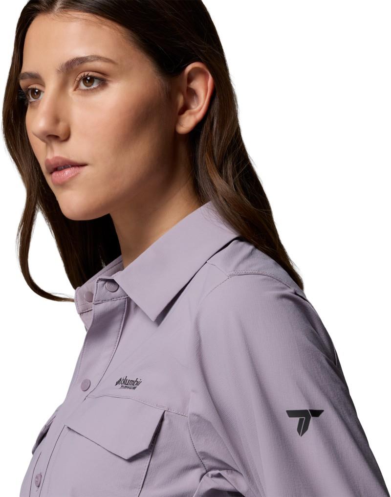 Silver Ridge Elite Woven LS - Womens - shale purple 1