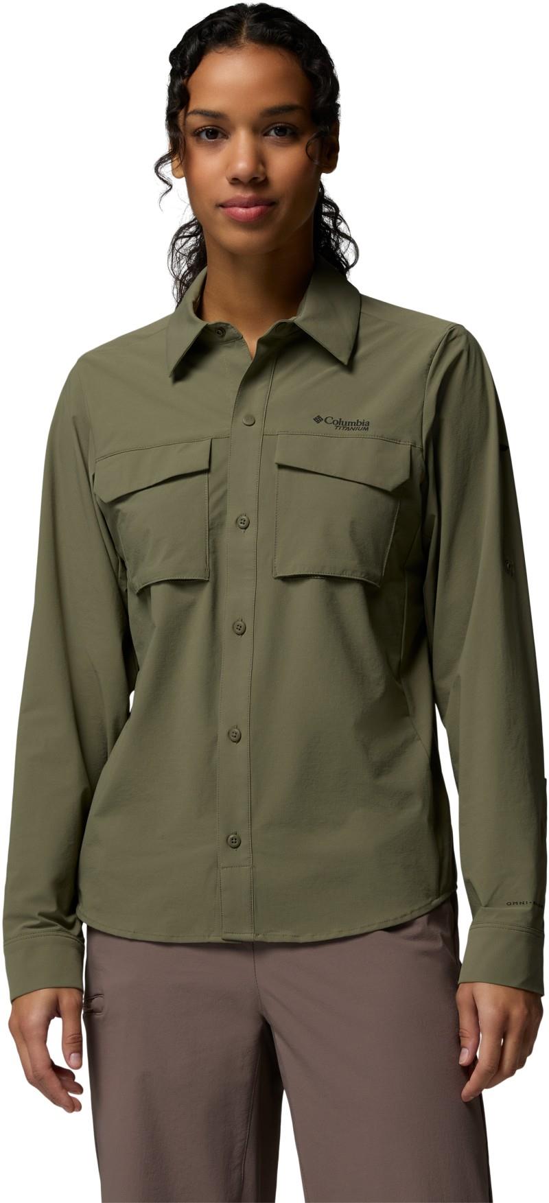Silver Ridge Elite Woven LS - Womens - stone green 1