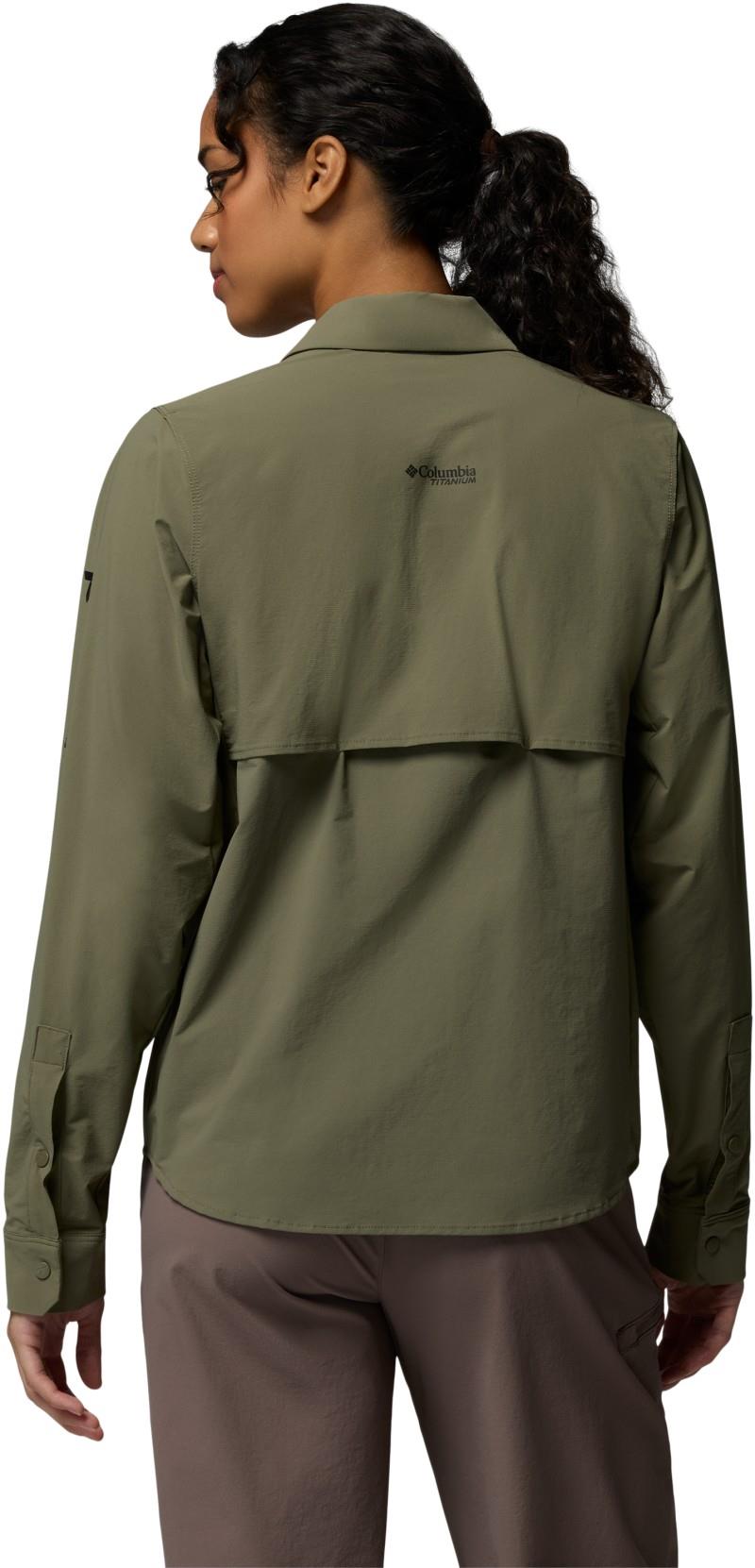 Silver Ridge Elite Woven LS - Womens - stone green 1