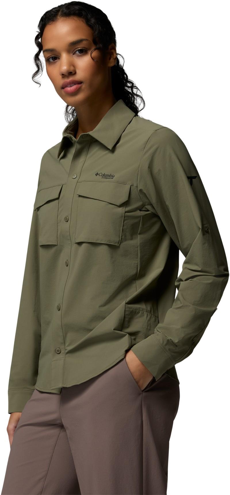 Silver Ridge Elite Woven LS - Womens - stone green 1