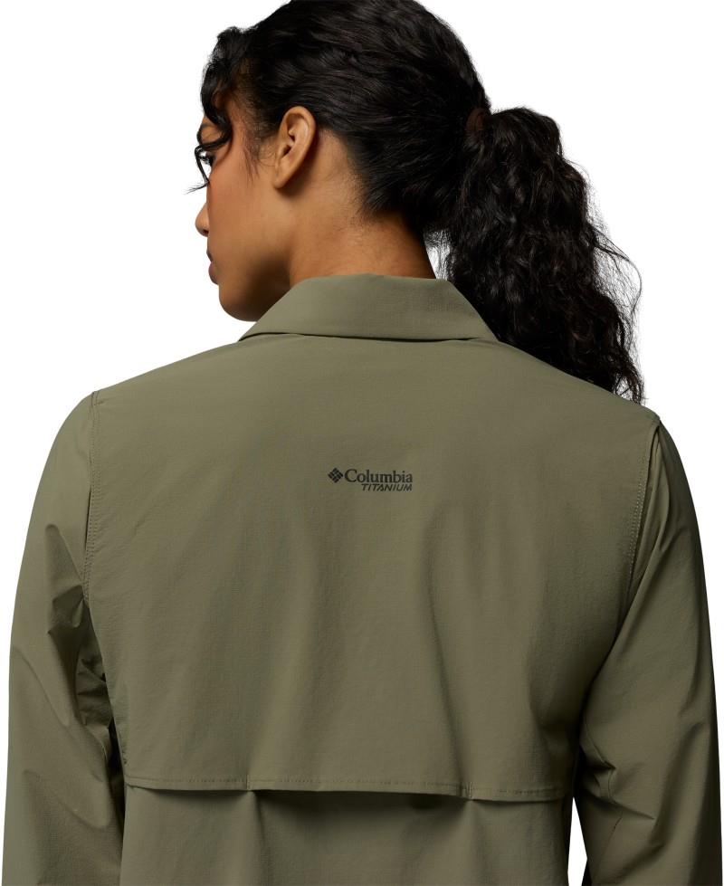 Silver Ridge Elite Woven LS - Womens - stone green 1