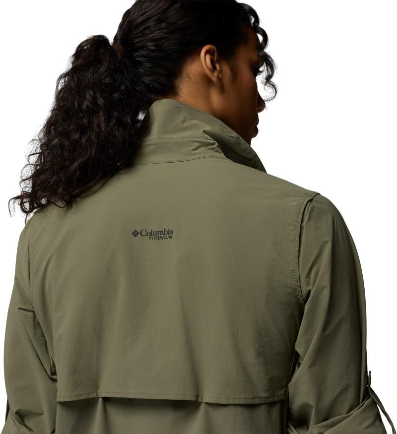Silver Ridge Elite Woven LS - Womens - stone green 1