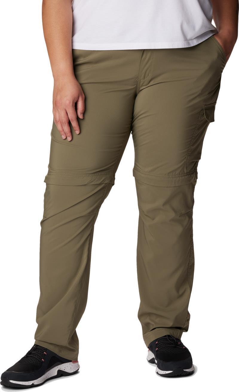 Silver Ridge Utility Convertible Pants, Short - Plus - Womens - Stone Green 4