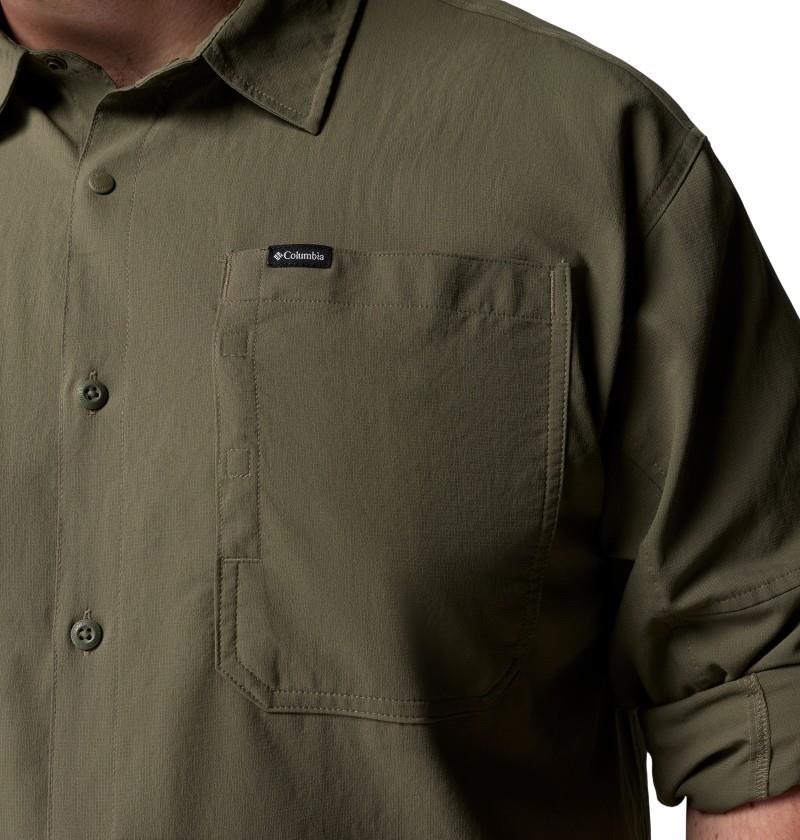 Silver Ridge Utility II LS Shirt, Extended - Mens - stone green 1