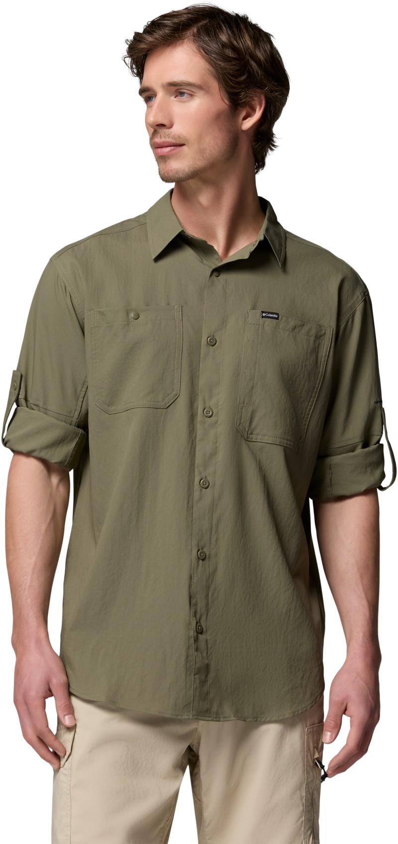 Silver Ridge Utility II LS Shirt - Mens - stone green 1