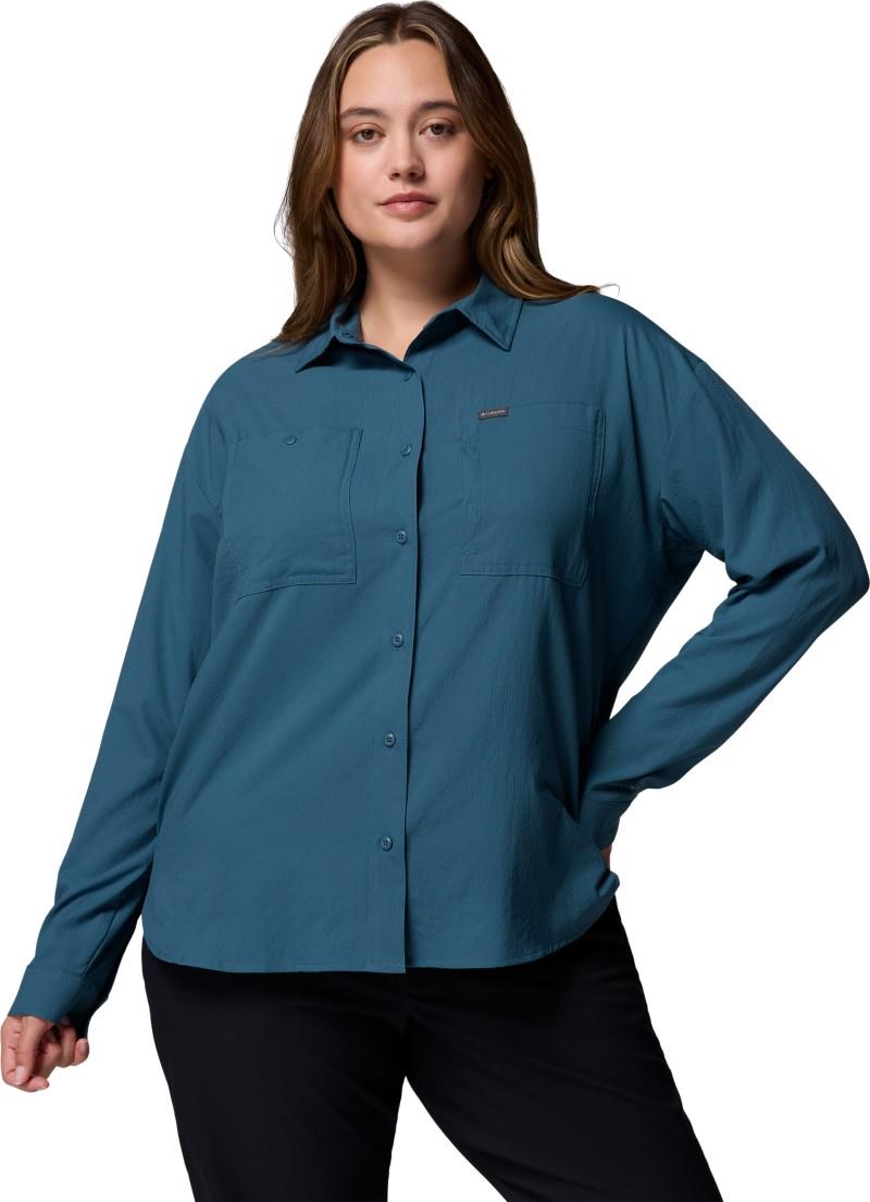 Silver Ridge Utility LS Shirt, Extended - Womens - everblue 1