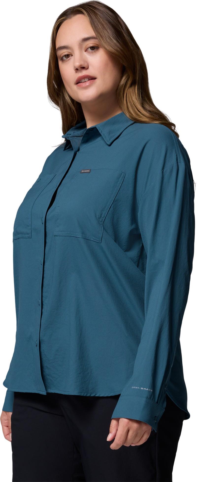Silver Ridge Utility LS Shirt, Extended - Womens - everblue 1