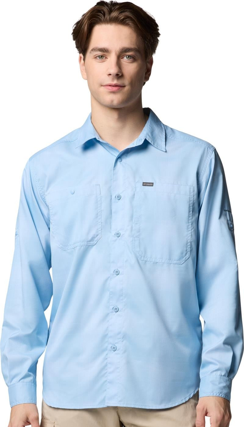 Silver Ridge Utility Lite Plaid LS - Mens - ripple blue large blur check 1