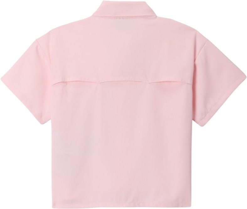 Silver Ridge Utility Lite SS - Youth Girls - satin pink 1