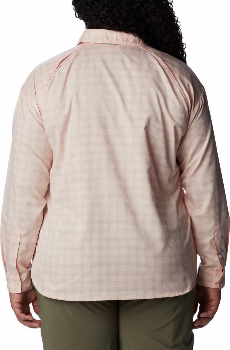 Silver Ridge Utility Patterned LS Shirt, Extended - Womens - Peach Blossom / Peak Plaid 2