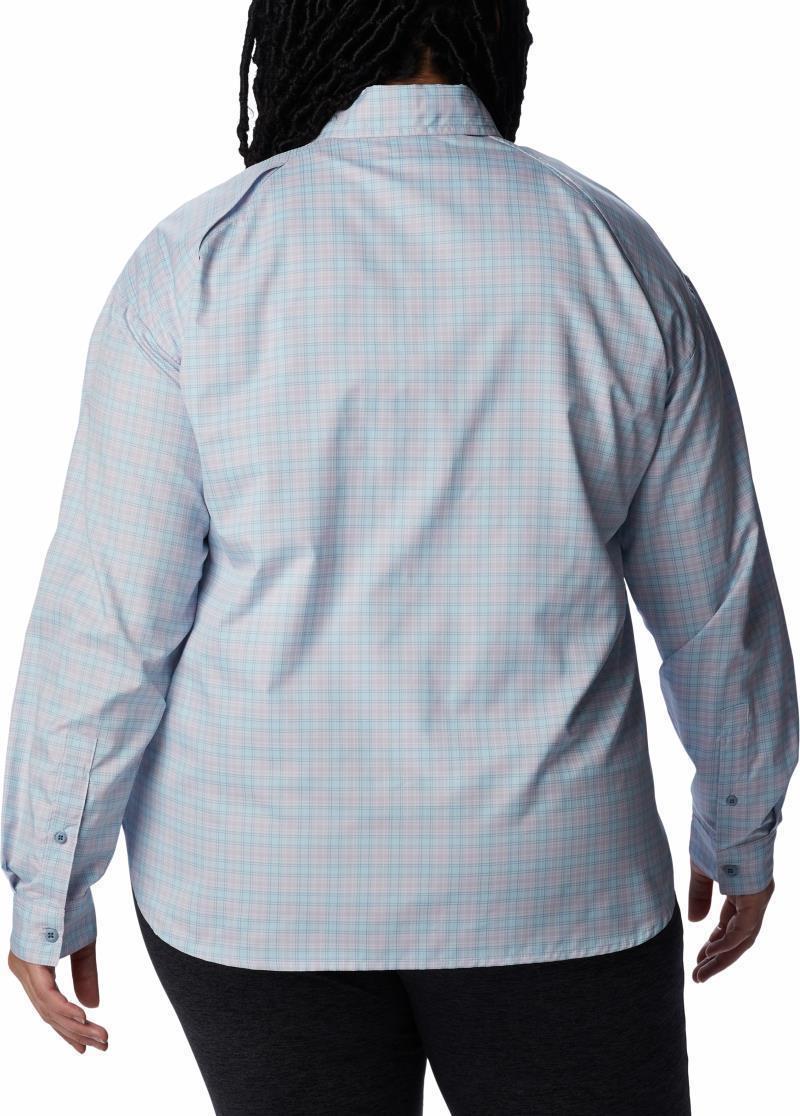 Silver Ridge Utility Patterned LS Shirt, Extended - Womens - Purple Tint / Peak Plaid 2