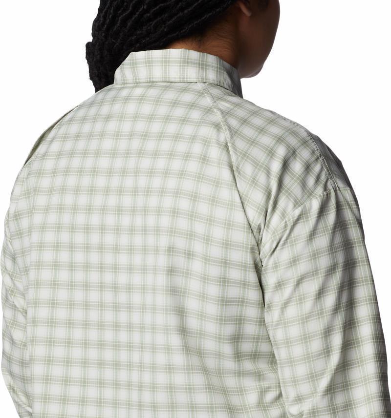 Silver Ridge Utility Patterned LS Shirt, Extended - Womens - White / Peak Plaid 3