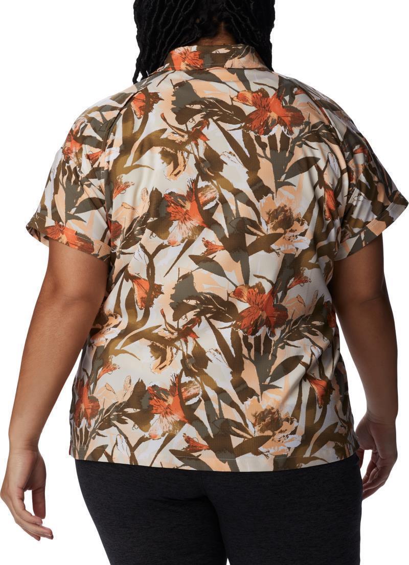 Silver Ridge Utility SS Shirt - Plus - Womens - Chalk / Floriculture 3