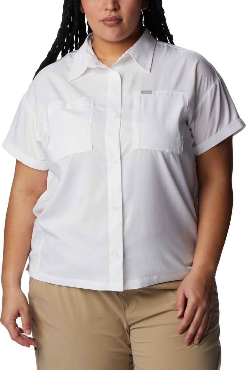 Silver Ridge Utility SS Shirt - Plus - Womens - White 1
