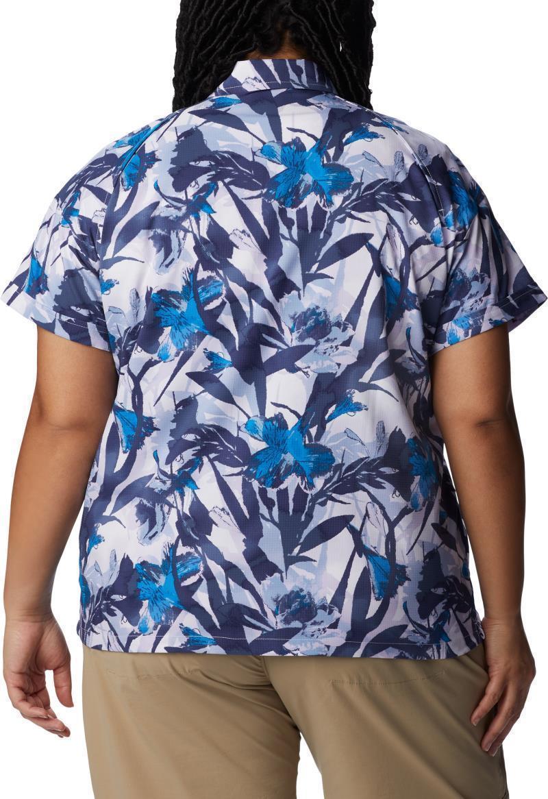 Silver Ridge Utility SS Shirt - Plus - Womens - White / Floriculture 3