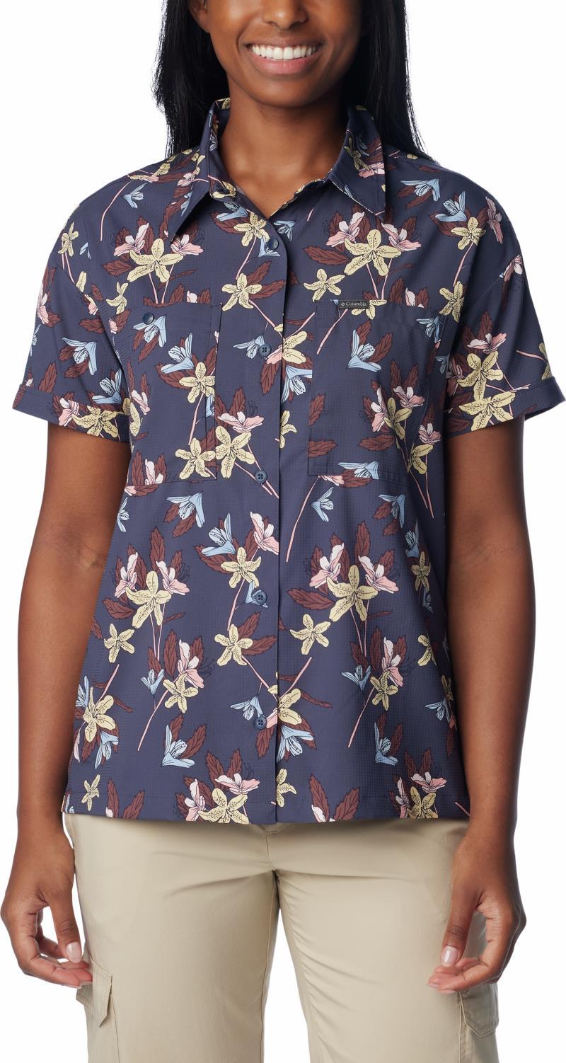 Silver Ridge Utility SS Shirt - Womens - Nocturnal Tiger Lilies 1