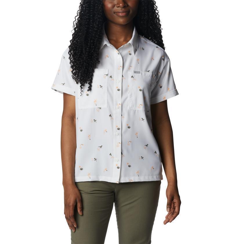 Silver Ridge Utility SS Shirt - Womens - White / Baja Blitz 1