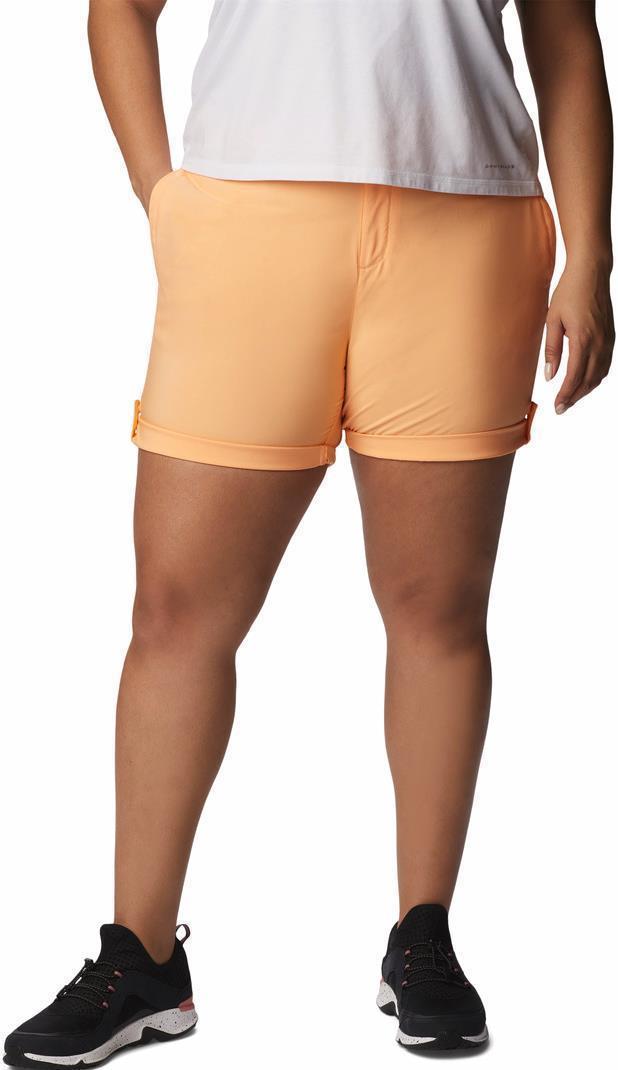 Silver Ridge Utility Shorts, 4" Inseam - Plus - Womens - Peach 1