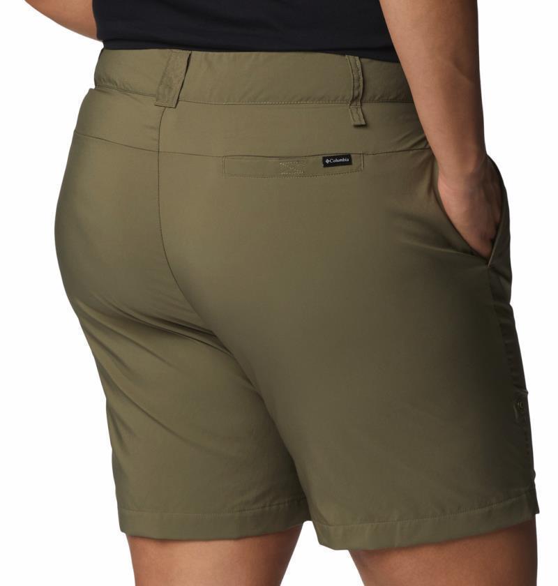 Silver Ridge Utility Shorts, 4" Inseam - Plus - Womens - Stone Green 5