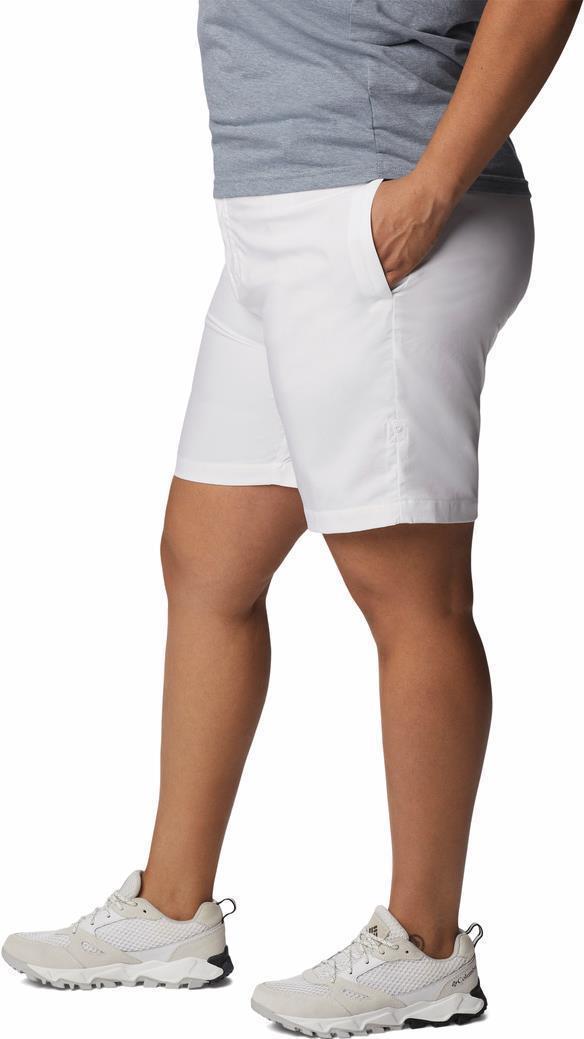 Silver Ridge Utility Shorts, 4" Inseam - Plus - Womens - White 3