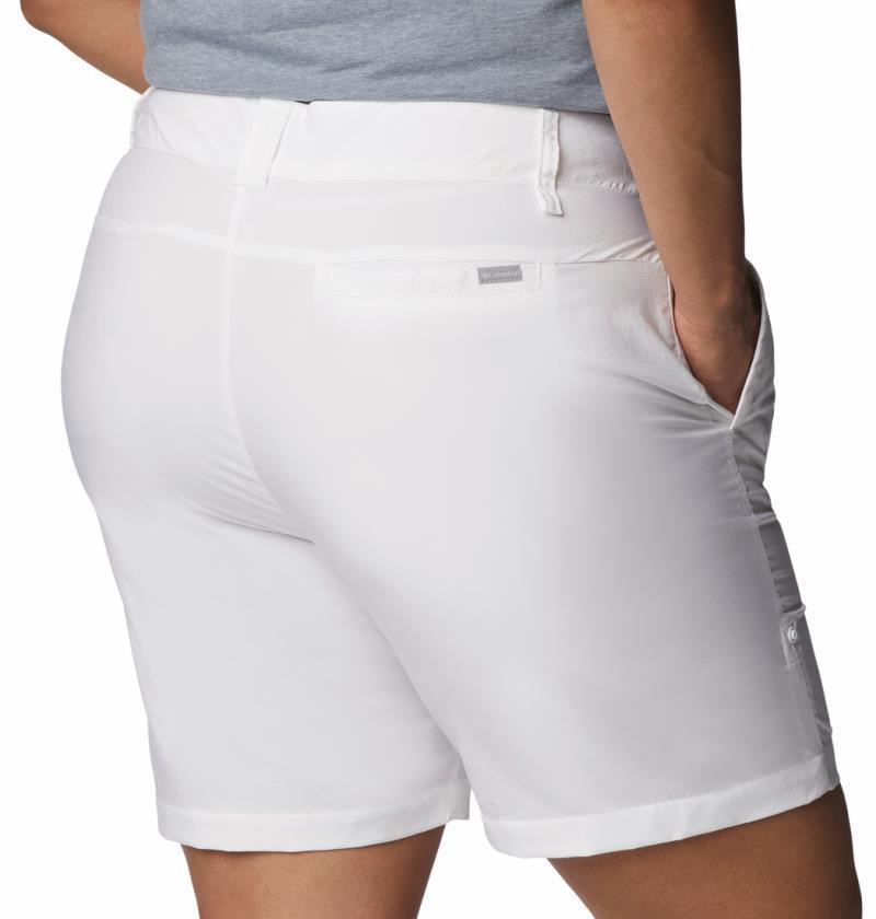 Silver Ridge Utility Shorts, 4" Inseam - Plus - Womens - White 5