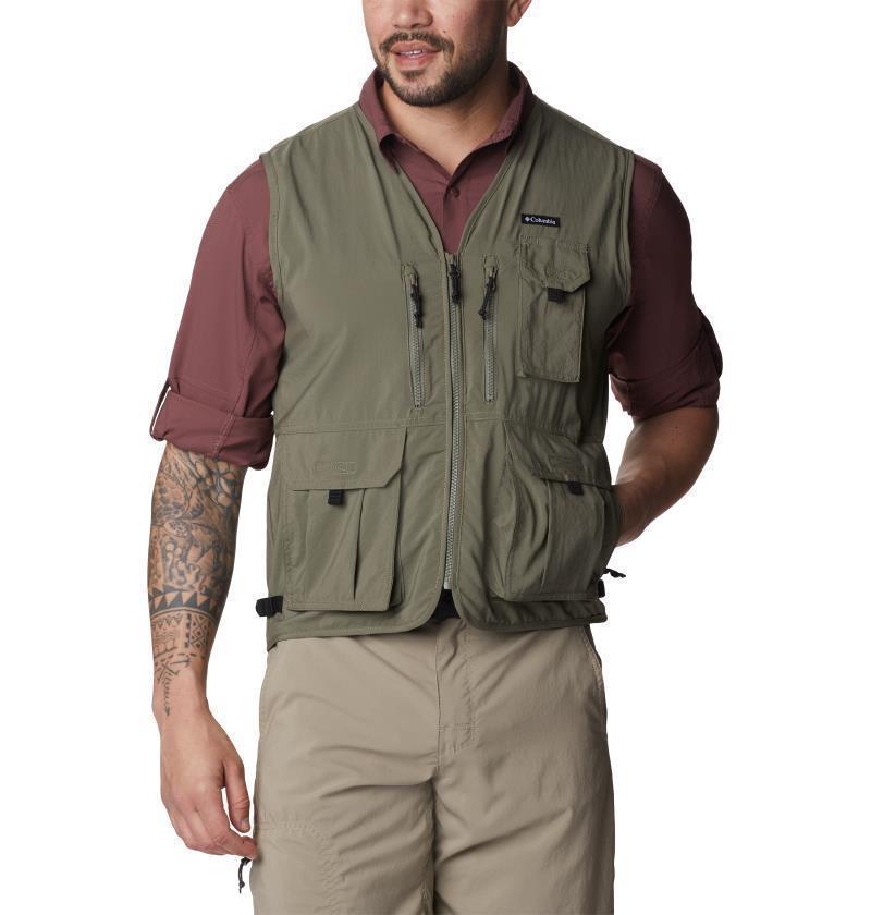 Silver Ridge Utility Vest - Mens - Stone Green 1