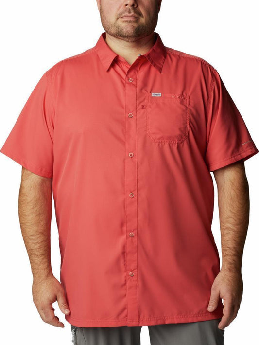 Slack Tide Camp Shirt, Extended - Mens - Sunset Red 1