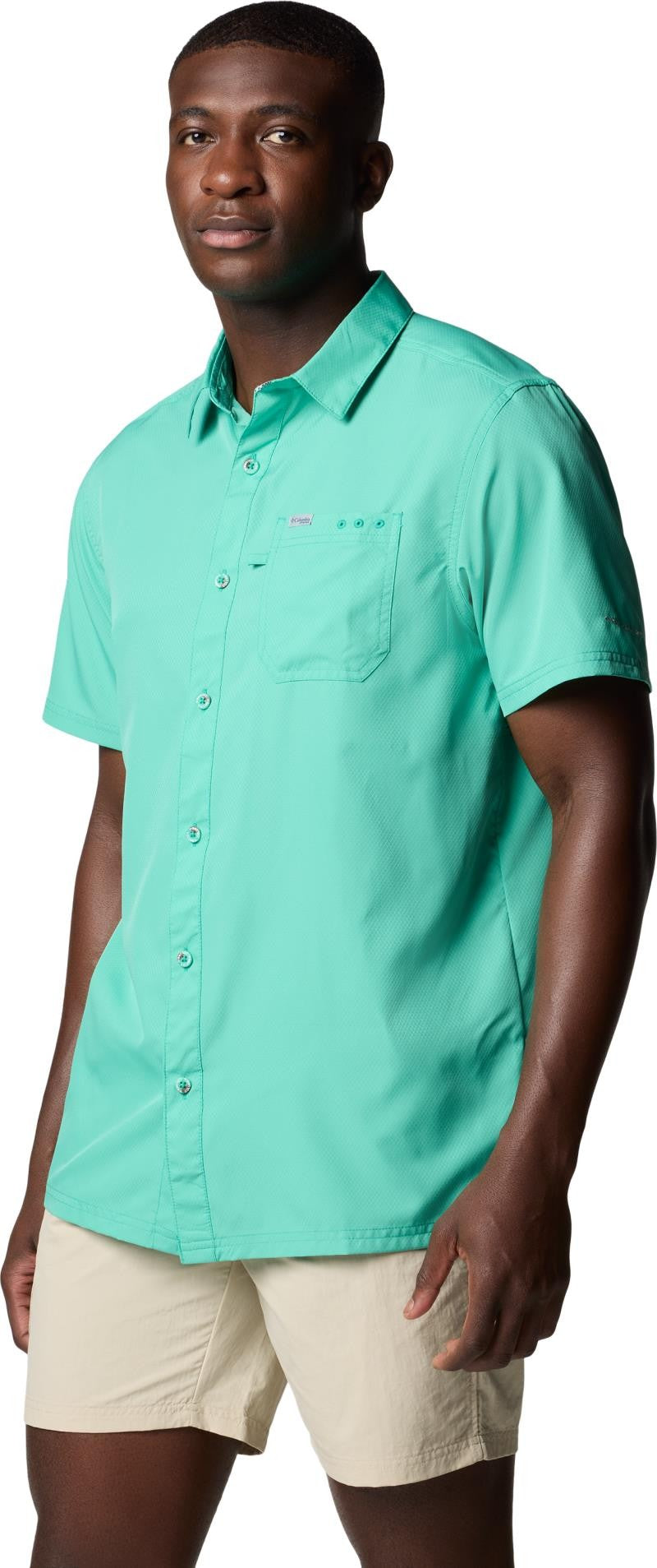 Slack Tide Camp Shirt, Tall - Mens - glaze green 1