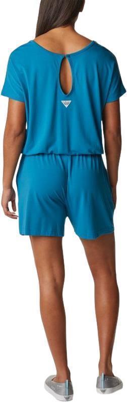 Slack Water Knit Romper, 4" Inseam - Womens - Deep Marine 2