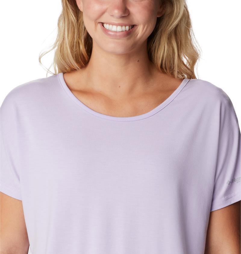 Slack Water Knit Romper, 4" Inseam - Womens - Soft Violet 4