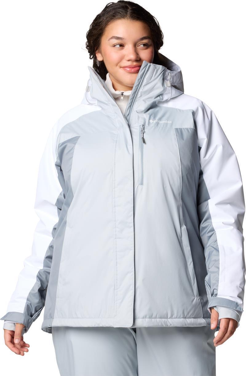 Snowy Summit Insulated Jacket, Extended - Womens - cirrus grey / tradewinds grey / white dobby 1