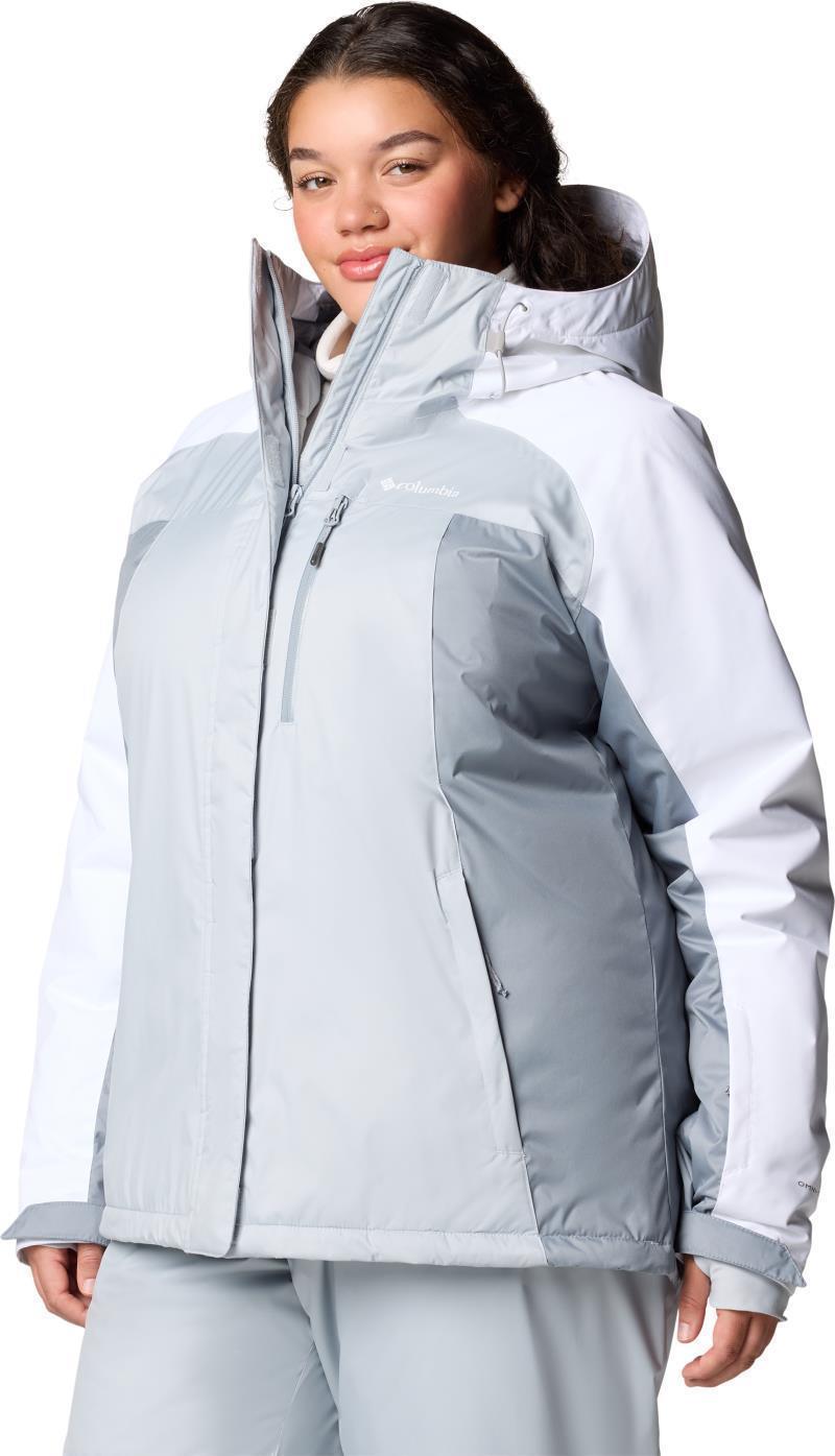Snowy Summit Insulated Jacket, Extended - Womens - cirrus grey / tradewinds grey / white dobby 1
