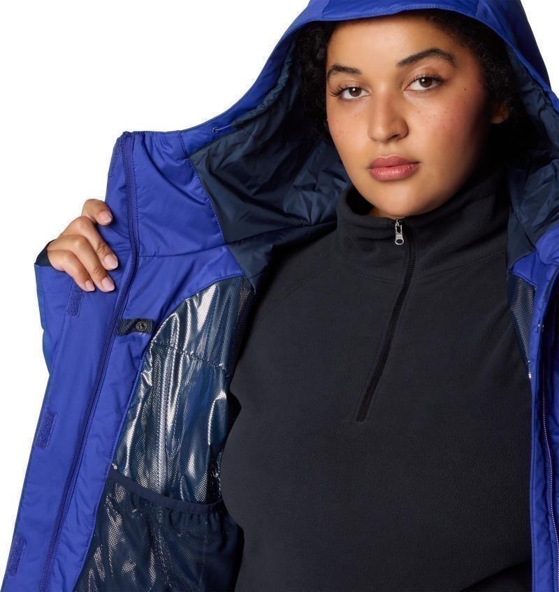 Snowy Summit Insulated Jacket, Extended - Womens - clematis blue / clematis blue dobby 1