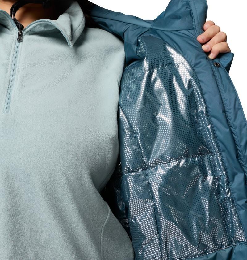 Snowy Summit Insulated Jacket, Extended - Womens - everblue dobby 1