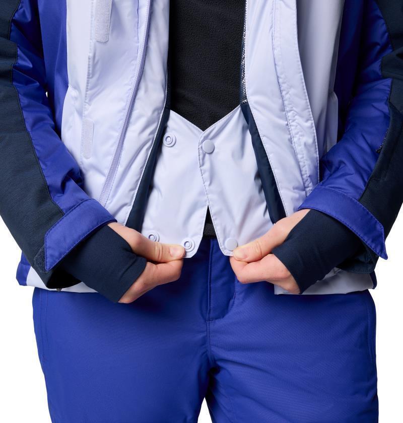 Snowy Summit Insulated Jacket - Womens - Snowdrift / Clematis Blue / Collegiate Navy CDye 5