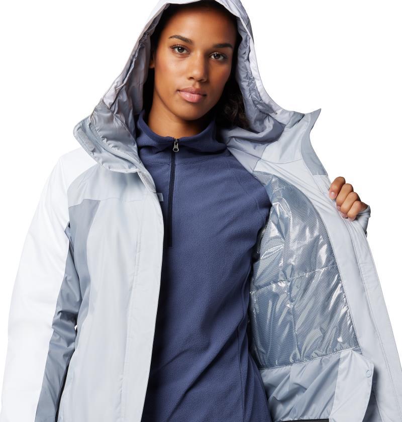 Snowy Summit Insulated Jacket - Womens - cirrus grey / tradewinds grey / white dobby 1