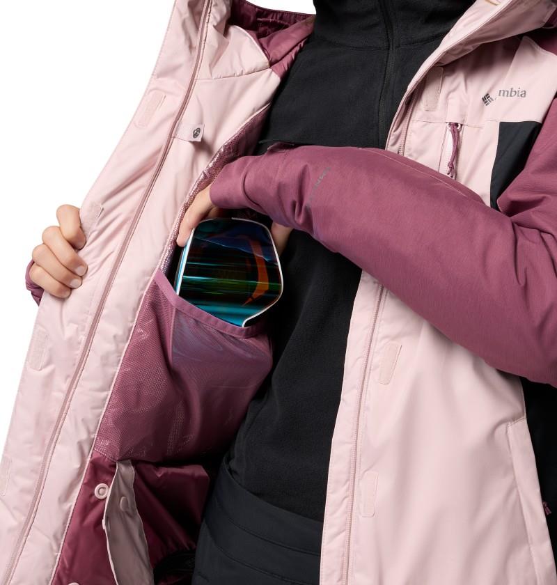 Snowy Summit Insulated Jacket - Womens - mineral pink / black / antique mauve x dye 1