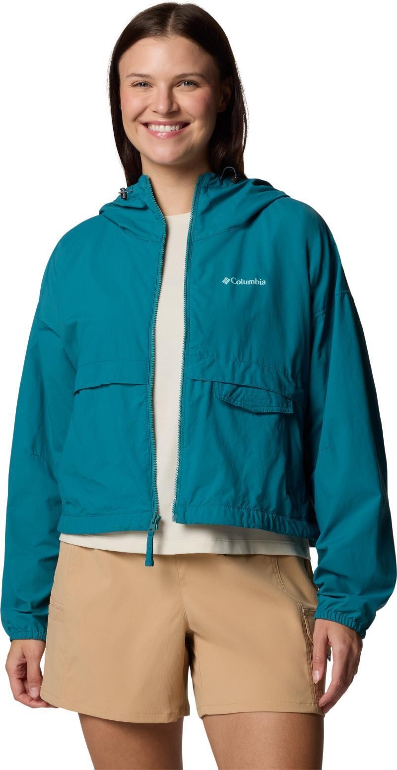 Spire Valley Cropped Windbreaker - Womens - river blue 1