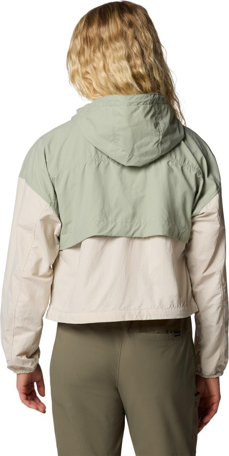 Spire Valley Cropped Windbreaker - Womens - safari / dark stone 1