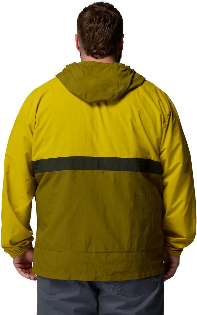 Spire Valley Hooded Windbreaker, Extended - Mens - antique moss / mossy green / greenscape 1