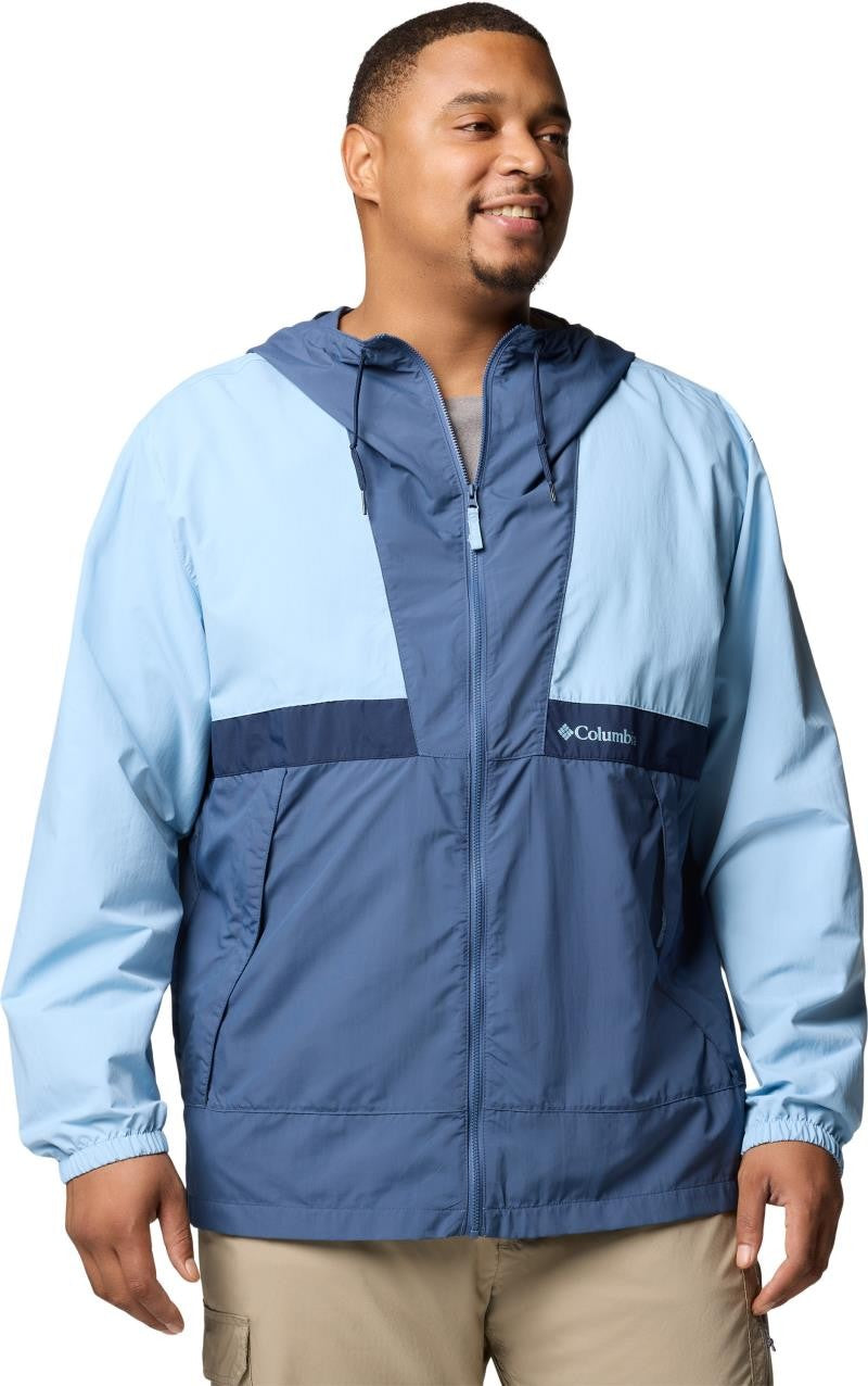 Spire Valley Hooded Windbreaker, Extended - Mens - ripple blue / dark mountain / collegiate navy 1