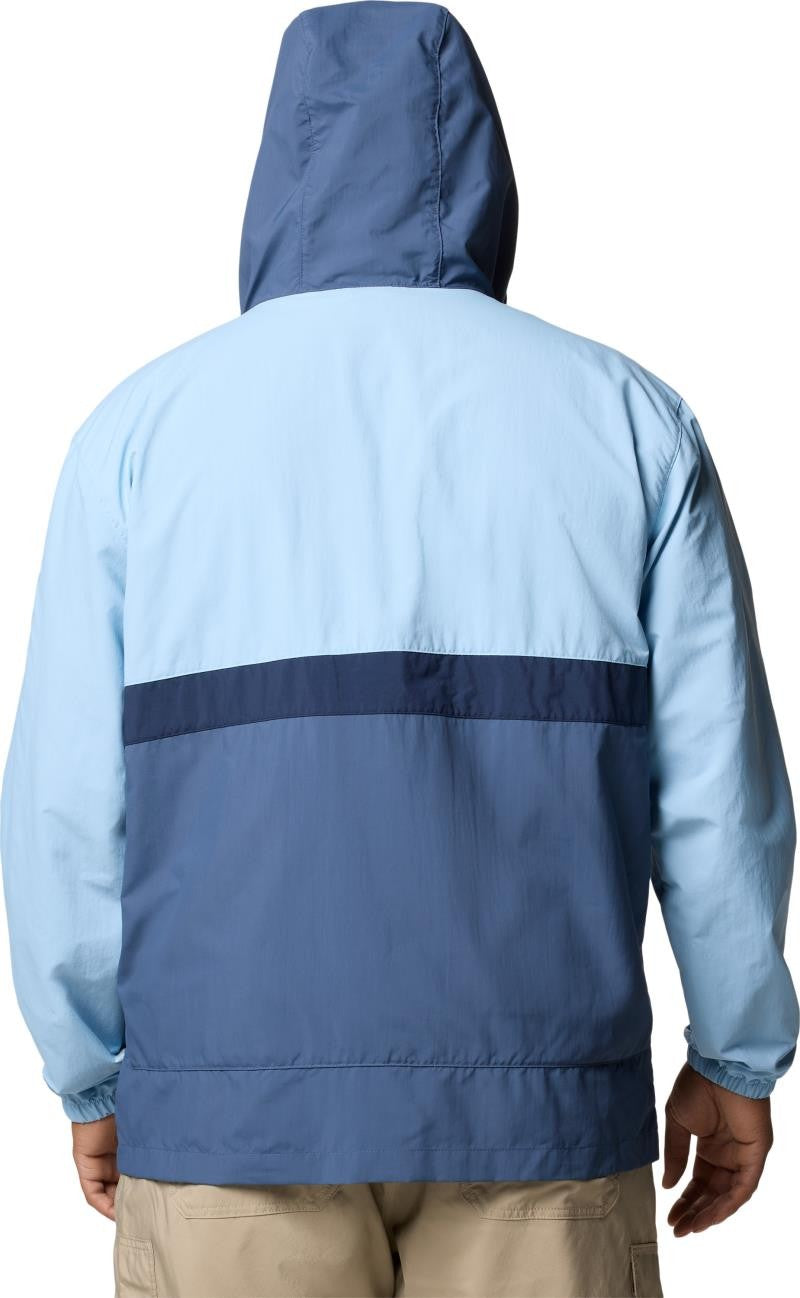 Spire Valley Hooded Windbreaker, Extended - Mens - ripple blue / dark mountain / collegiate navy 1