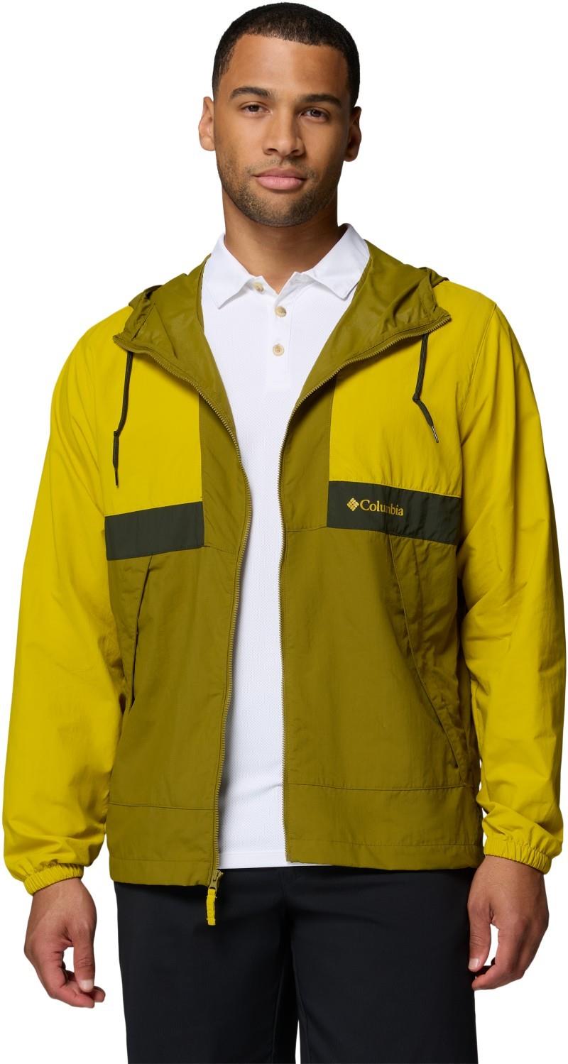 Spire Valley Hooded Windbreaker - Mens - antique moss / mossy green / greenscape 1