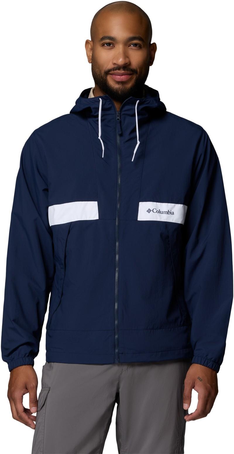 Spire Valley Hooded Windbreaker - Mens - collegiate navy / white 1