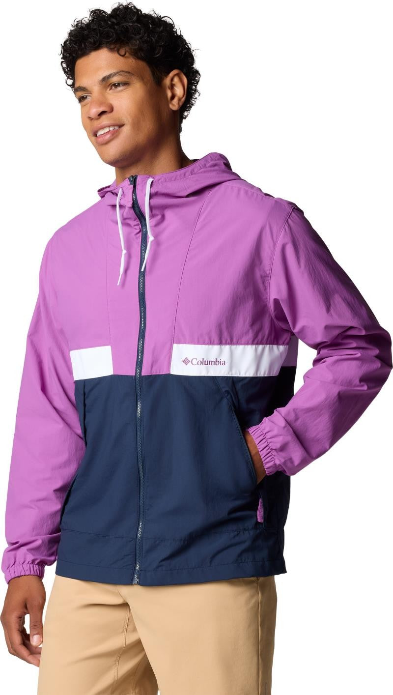 Spire Valley Hooded Windbreaker - Mens - razzle / collegiate navy / white 1