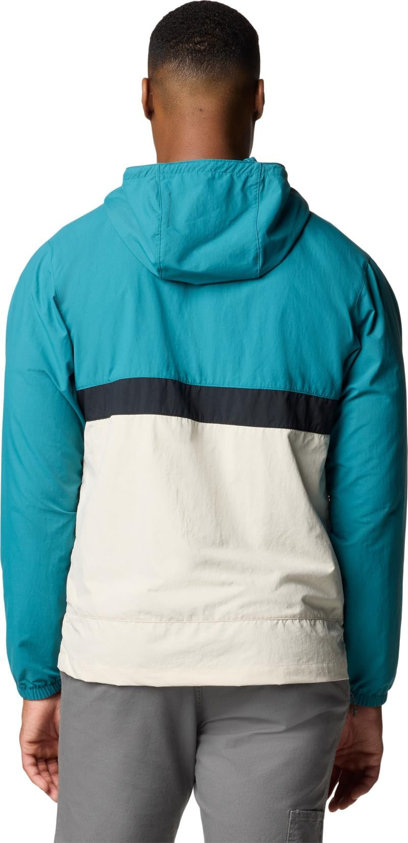 Spire Valley Hooded Windbreaker - Mens - river blue / dark stone / black 1